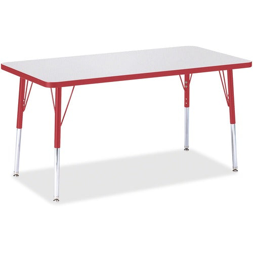 Jonti-Craft JNT6403JCA008 Berries Adult Height Color Edge Rectangle Table