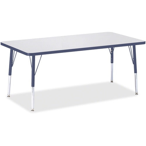 Jonti-Craft JNT6408JCE112 Berries Elementary Height Color Edge Rectangle Table