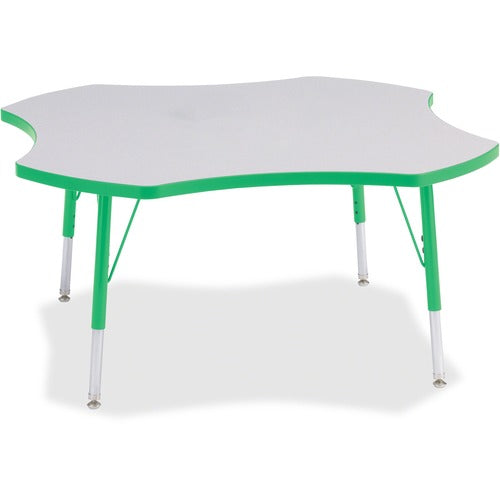 Jonti-Craft JNT6453JCE119 Berries Elementary Height Prism Four-Leaf Table