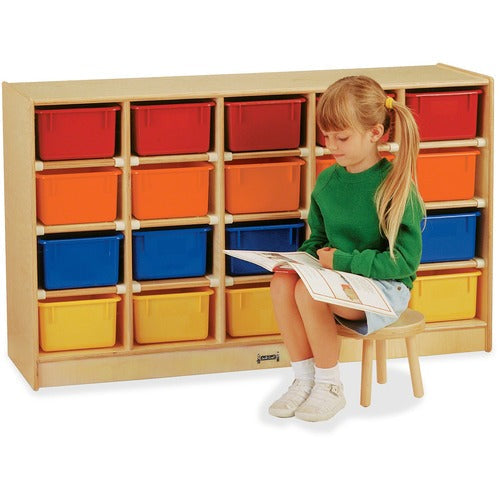 Jonti-Craft JNT0420JC Rainbow Accents 20 Cubbie Mobile Storage