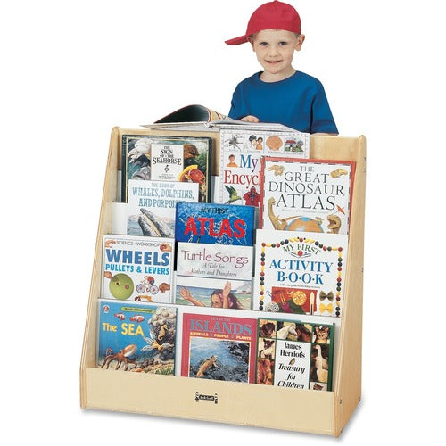 Jonti-Craft JNT3514JC Rainbow Accents Birch Flushback Pick-a-Book Stand