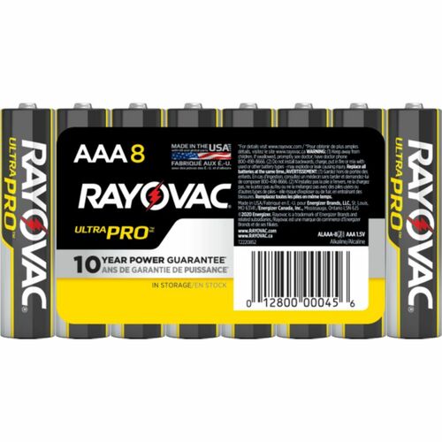 Rayovac RAYALAAA8J Ultra Pro Alkaline AAA Batteries
