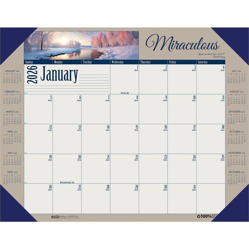House of Doolittle HOD175 Earthscapes Motivational Desk Pad