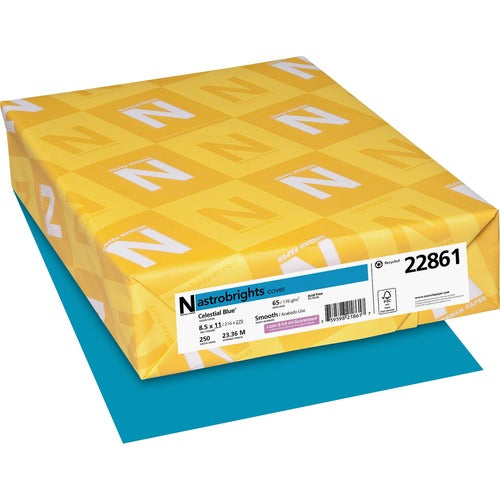 Astrobrights WAU22861 Colored Cardstock - Blue