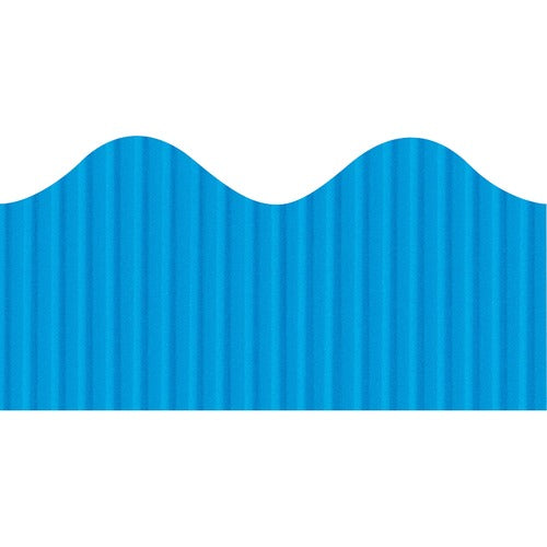 Bordette PAC37176 Pacon Bordette Decorative Borders - Recyclable, Fadeless, Corrugated, Sturdy - 2.25" Height X 600" Width - Brite Blue - Paper - 1 / Each