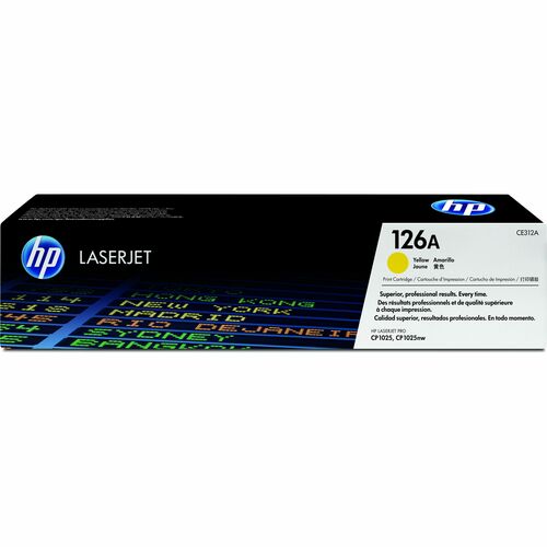 HP HEWCE312A 126A (CE312A) Original Standard Yield Laser Toner Cartridge - Single Pack - Yellow - 1 Each