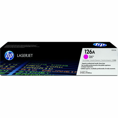 HP HEWCE313A 126A (CE313A) Original Standard Yield Laser Toner Cartridge - Single Pack - Magenta - 1 Each