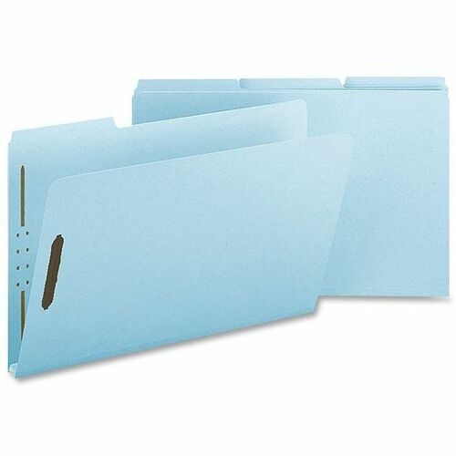 Nature Saver NATSP17243 Pressboard Fastener Folder - Legal - 8 1/2" X 14" Sheet Size - 1" Expansion - 2 Fastener(S) - 2" Fastener Capacity For Folder - Pressboard - Light Blue - Recycled - 25 / Box