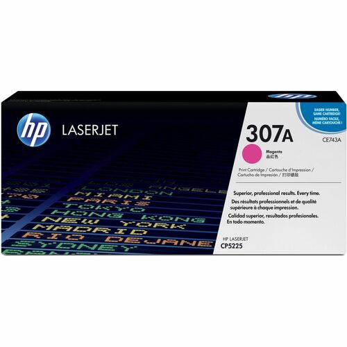 HP HEWCE743A 307A (CE743A) Original Laser Toner Cartridge - Single Pack - Magenta - 1 Each