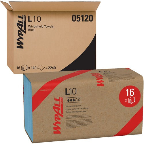 Wypall KCC05120 L10 Disposable Towels Windshield Wipe