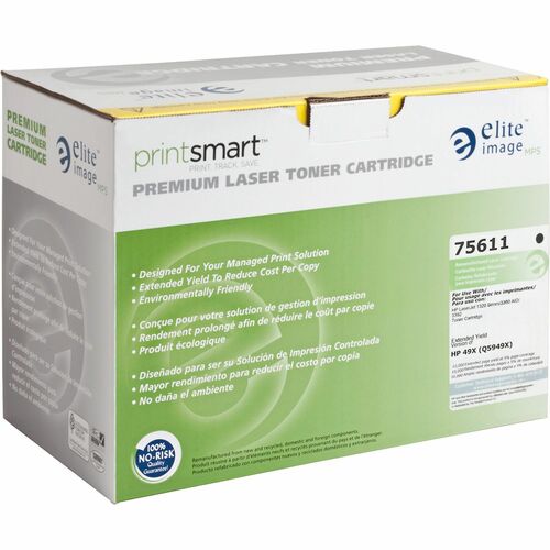 Elite Image ELI75611 Remanufactured High Yield Toner Cartridge Alternative For Hp 49X (Q5949X) - Laser - 10000 Page - 1 Each