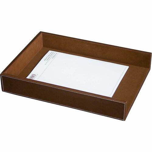 Dacasso DACA3205 Rustic Leather Legal-Size Letter Tray