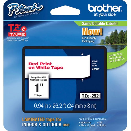 P-touch BRTTZE252 TZe Laminated Tape