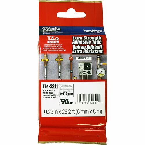 P-touch BRTTZES211 Industrial TZe Tape Cartridge