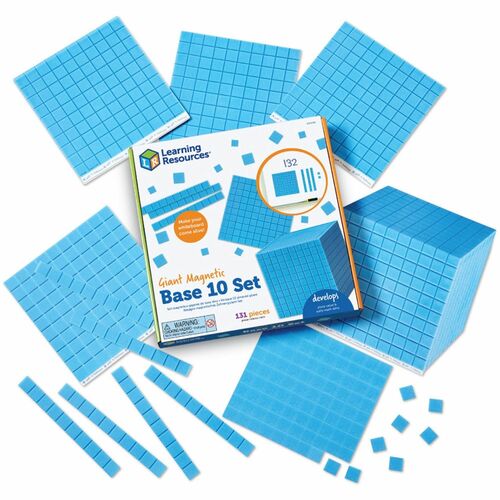 Learning Resources LRNLER6366 Giant Magnetic Base Ten Set