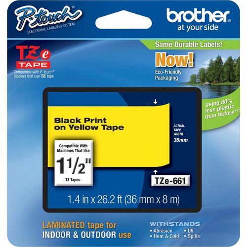 P-touch BRTTZE661 TZe Laminated Tape
