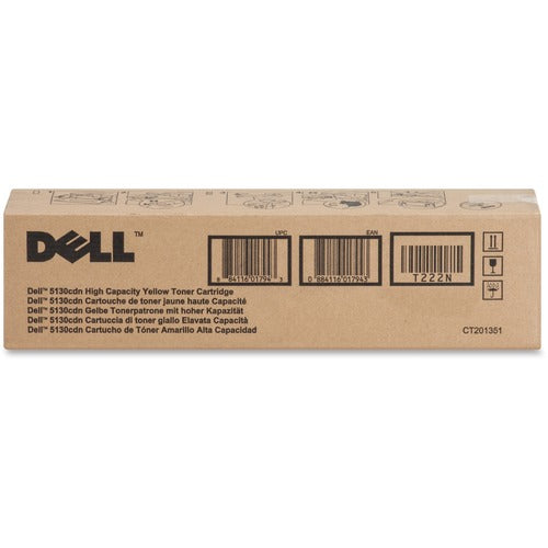 Dell DLLT222N Original High Yield Laser Toner Cartridge - Yellow - 1 Each