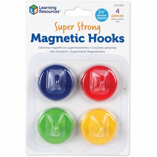 Learning Resources LRNLER2694 Super Strong Magnetic Hooks Set