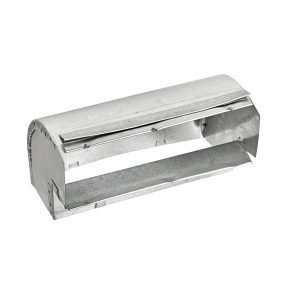 Lambro 1020L Galvanized Steel Short Way 90 Degree Rectangular Elbow 3 1/4 Inch X 10 Inch