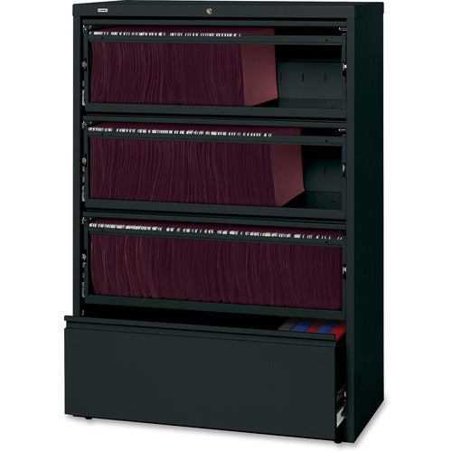 Lorell LLR43511 Fortress Lateral File with Roll-Out Shelf