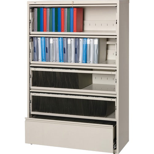 Lorell LLR43516 Fortress Lateral File with Roll-Out Shelf