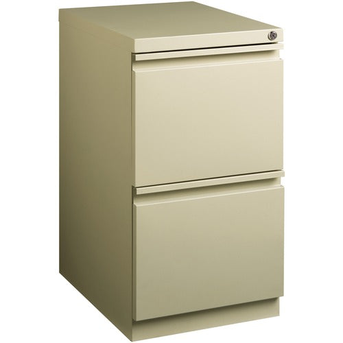 Lorell LLR49523 20" File/File Mobile File Cabinet with Full-Width Pull