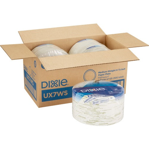 Dixie DXEUX7WSCT Pathways 7" Medium-weight Paper Plates by GP Pro