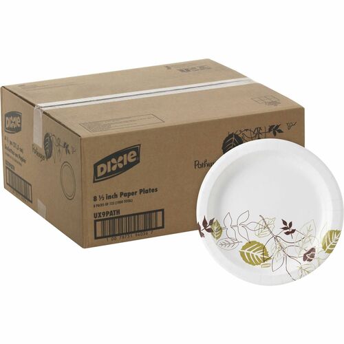 Dixie DXEUX9PATH Pathways 9" Medium-weight Paper Plates by GP Pro