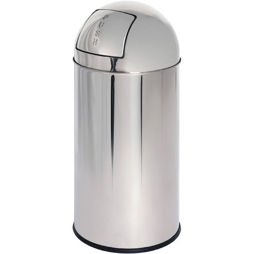 Genuine Joe GJO58885 Push Open Round Top Receptacle