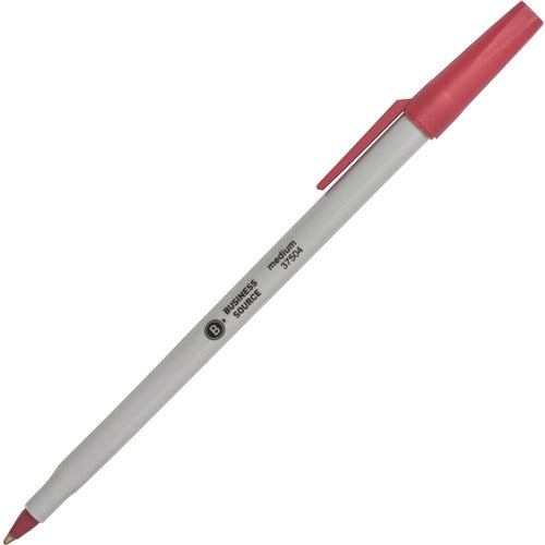 Business Source BSN37504 Medium Point Ballpoint Stick Pens