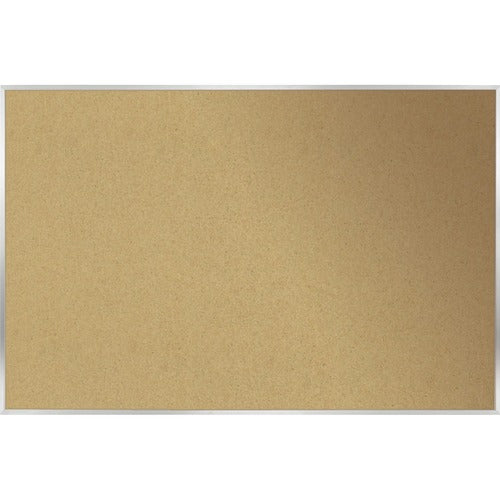 Ghent GHEAK46 Natural Cork Bulletin Board with Aluminum Frame
