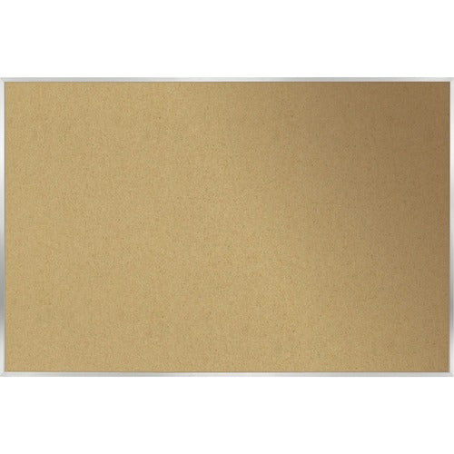 Ghent GHEAK48 Natural Cork Bulletin Board with Aluminum Frame