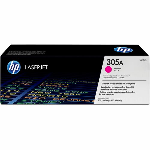 HP HEWCE413A 305A (CE413A) Original Standard Yield Laser Toner Cartridge - Single Pack - Magenta - 1 Each