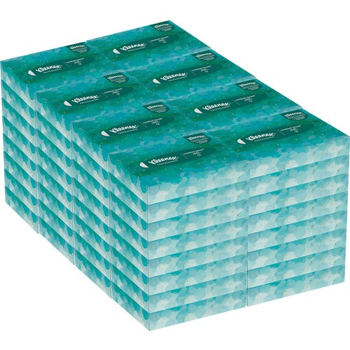 Kleenex KCC21195 Professional Facial Tissue in Flat Tissue Boxes