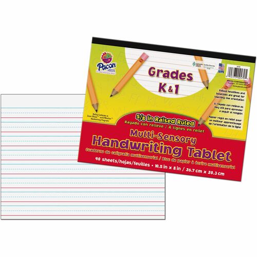 Pacon® PAC2470 Grades K-1 Multi-sensory Handwriting Tablet