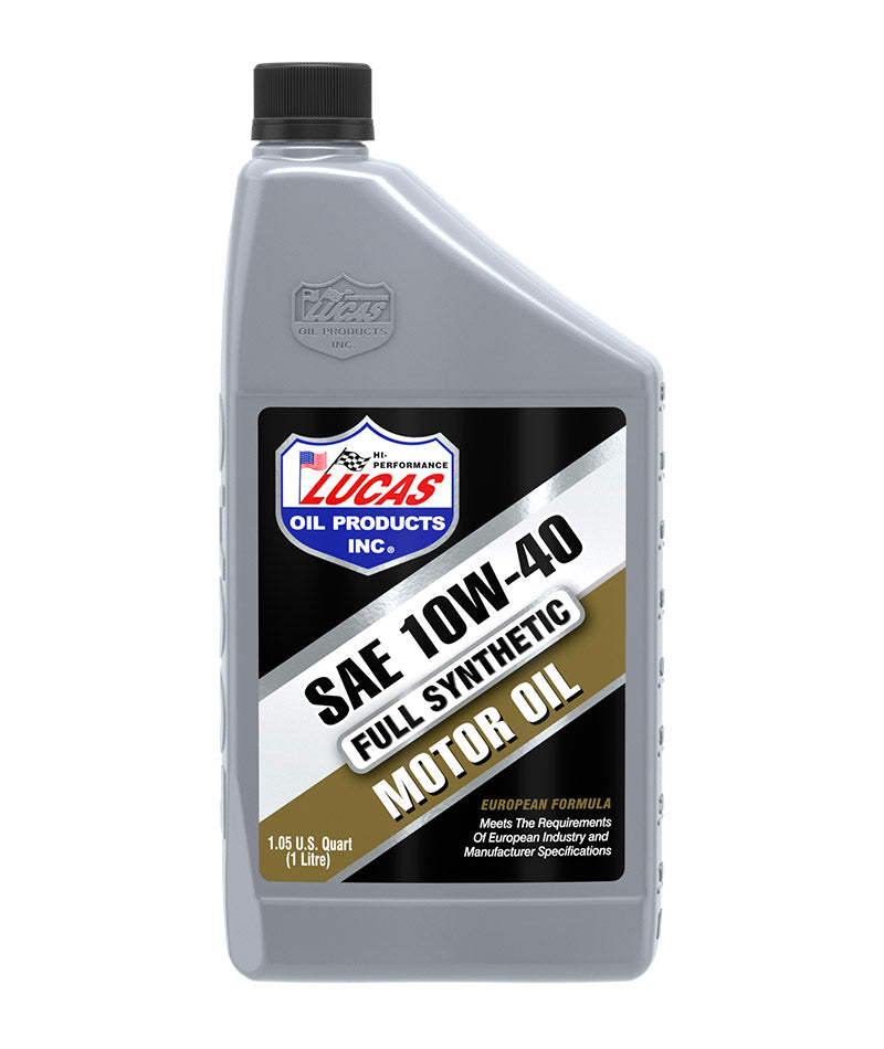 Lucas Oil 10229 Synthetic SAE 10W-40 European Formula Motor Oil/1.05 Quart (1 L)