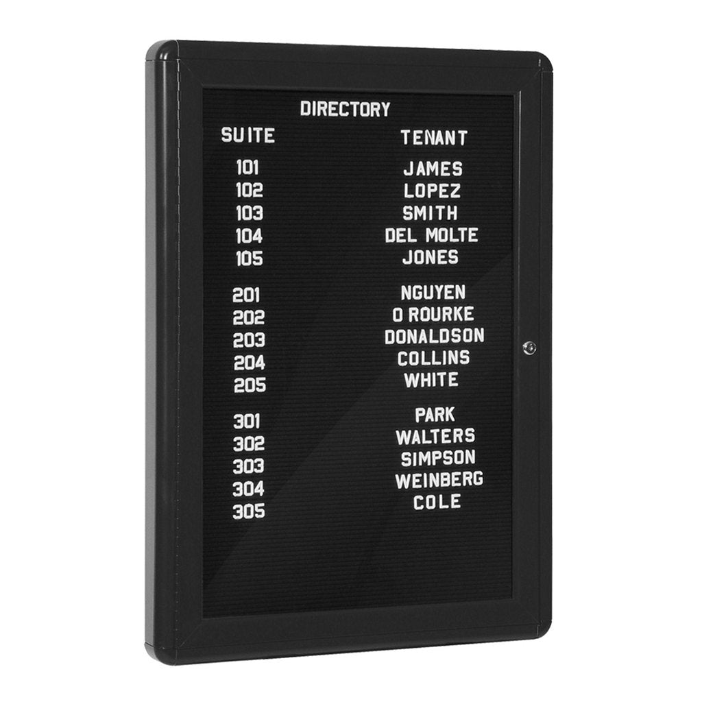 Mailboxes 1023 Lobby Directory - Black