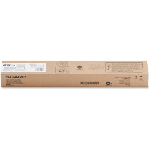 Sharp SHRMX51NTYA MX51NTYA Original High Yield Laser Toner Cartridge - Yellow - 1 Each