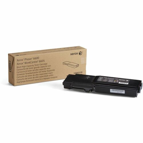 Xerox XER106R02228 Phaser 6600/Workcentre 6605, High Capacity Black Toner Cartridge - Laser - High Yield - 8000 Page - 1 Each