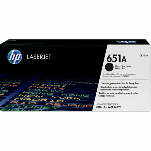 HP HEWCE340A 651A (CE340A) Original Laser Toner Cartridge - Single Pack - Black - 1 Each