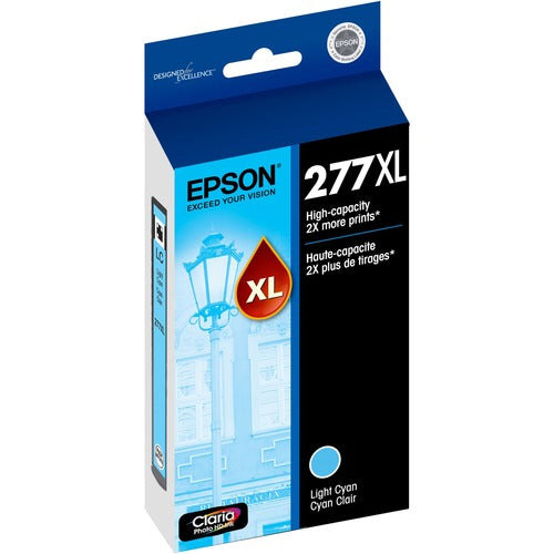 Epson EPST277XL520S Claria 277XL Original High Yield Inkjet Ink Cartridge - Light Cyan - 1 Each