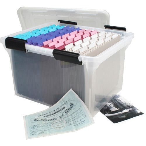 IRIS IRS110600 Weathertight Clear File Box