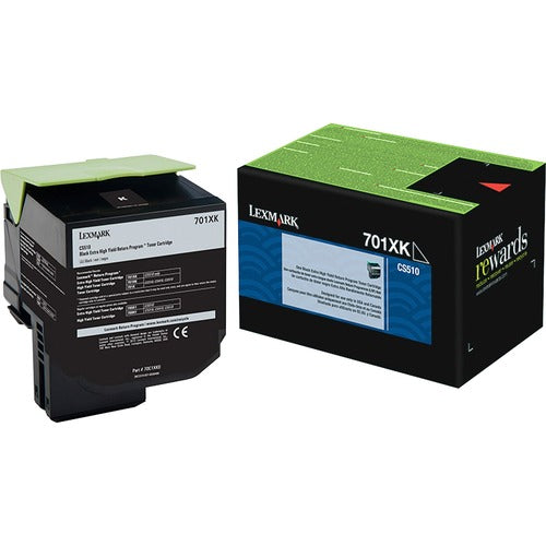Lexmark LEX70C1XK0 701Xk Black Extra High Yield Return Program Toner Cartridge - Laser - Extra High Yield - 8000 Page - 1 Each