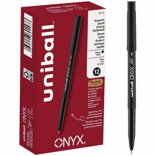 uniball UBC60143 Onyx Rollerball Pens
