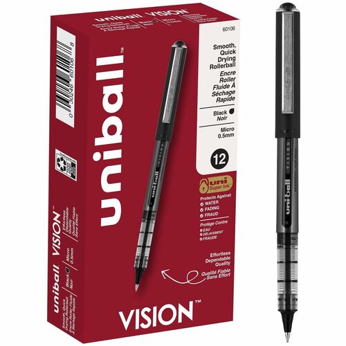 uniball UBC60106 Vision Rollerball Pens