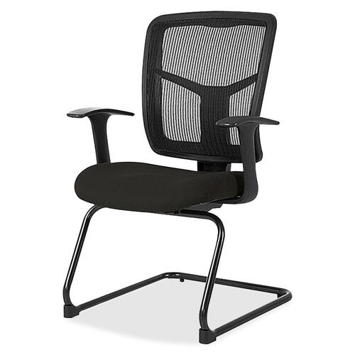 Lorell LLR8620263 ErgoMesh Series Mesh Back Guest Chair with Arms