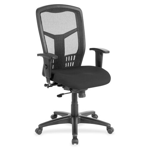 Lorell LLR8620535 Executive Mesh High-back Swivel Chair