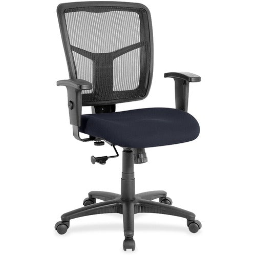 Lorell LLR8620966 Ergomesh Managerial Mesh Mid-back Chair