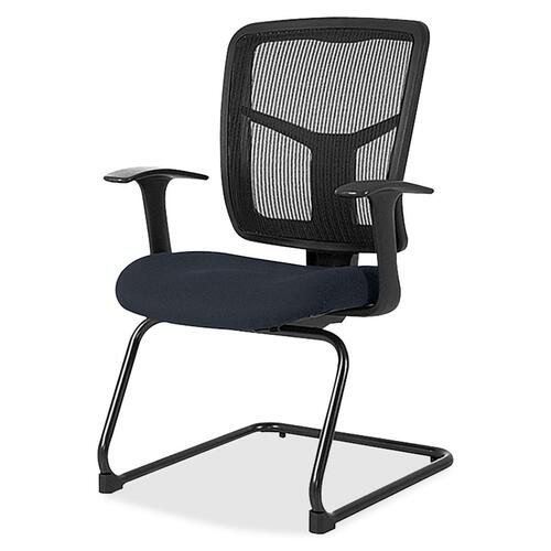 Lorell LLR8620266 ErgoMesh Series Mesh Back Guest Chair with Arms