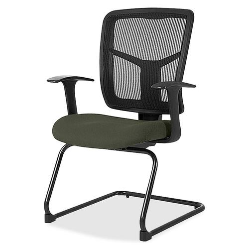 Lorell LLR8620267 ErgoMesh Series Mesh Back Guest Chair with Arms